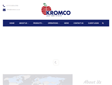 Tablet Screenshot of kromco.co.za